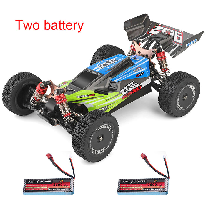 Wltoys 144001 1/14 2.4G 4WD High Speed Racing RC Car Vehicle Models 60km/h Two Battery 7.4V 2600mAh