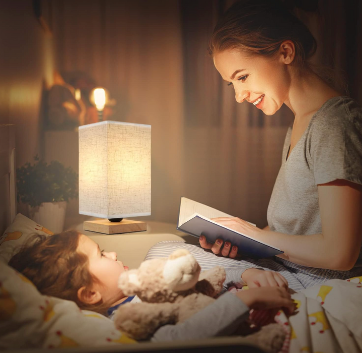 Vintage Chinese Style Lamp - Wooden Desk Lamp with Retro Landscape Painting, Ideal for Room Decoration and Personality Lighting - Perfect Beside Lamp for Antique Enthusiasts