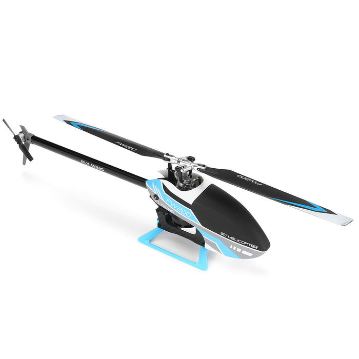 FLY WING FW200 - 6CH 3D Acrobatic GPS RC Helicopter with Altitude Hold & One-Key Return - BNF with H1 V2 Flight Control System for Easy App Adjustments