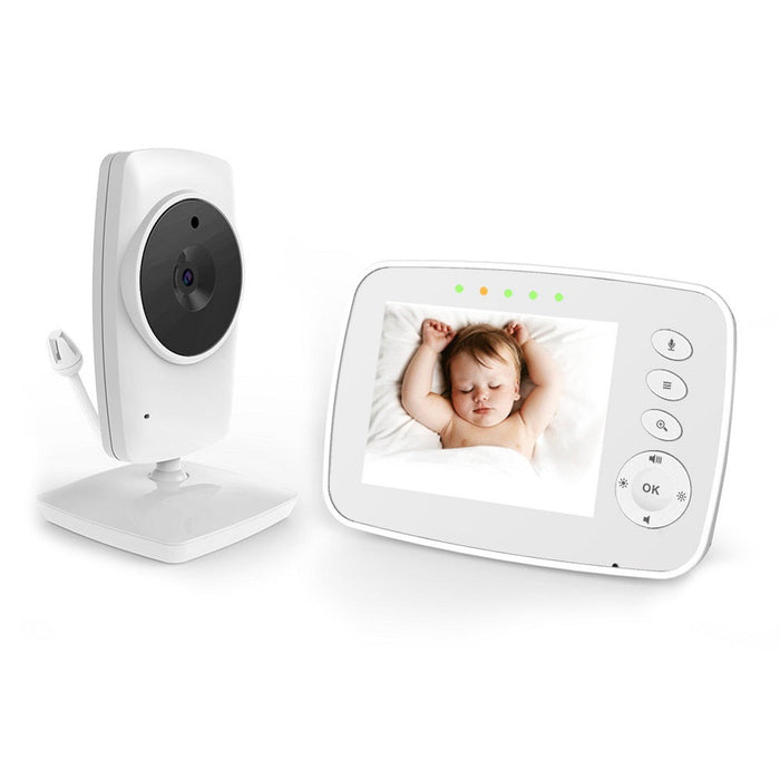 SM32 Wireless Video Baby Monitor - 3.2 Inch LCD Screen, Two Way Audio, Night Vision, Temperature Monitoring - Ideal for Secure Baby Surveillance and Communication