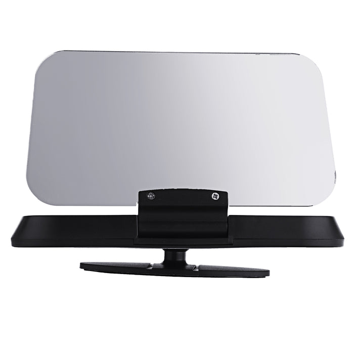 Universal Mirror HUD - Head Up Display Car Gadget with Cell Phone GPS Navigation, Image Reflector, Holder Stand and Speed Projector - Car Enthusiasts Solution for Speedometer in KMH & MPH