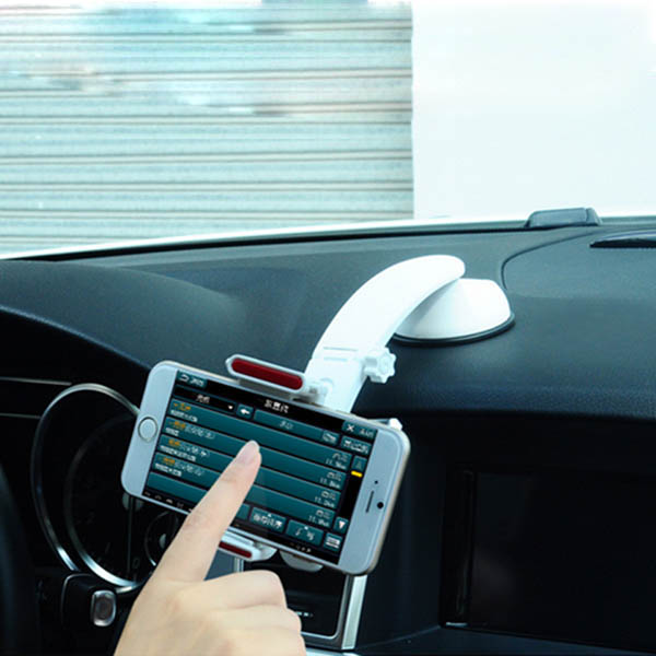 Strong Sucker 3 in 1 Clip-on Phone Holder - Car Wind Shield and Dashboard Phone Stand for iPhone 8 X - Ideal Cell Phone Holder for Safe Driving