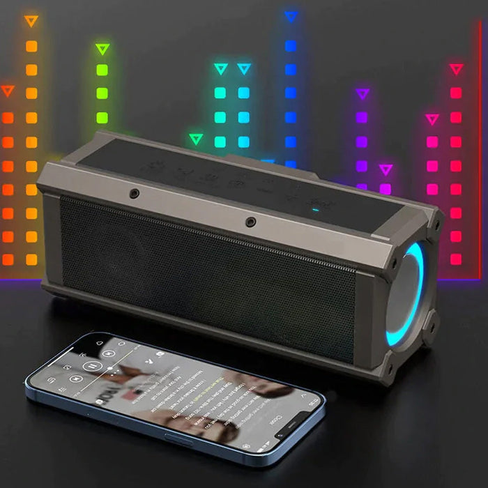 500LK 100W Bluetooth Speaker Portable Speakers Quad Drivers Dual Diaphragm Deep Bass RGB Light TWS 5000mAh Outdoors Wireless Speaker