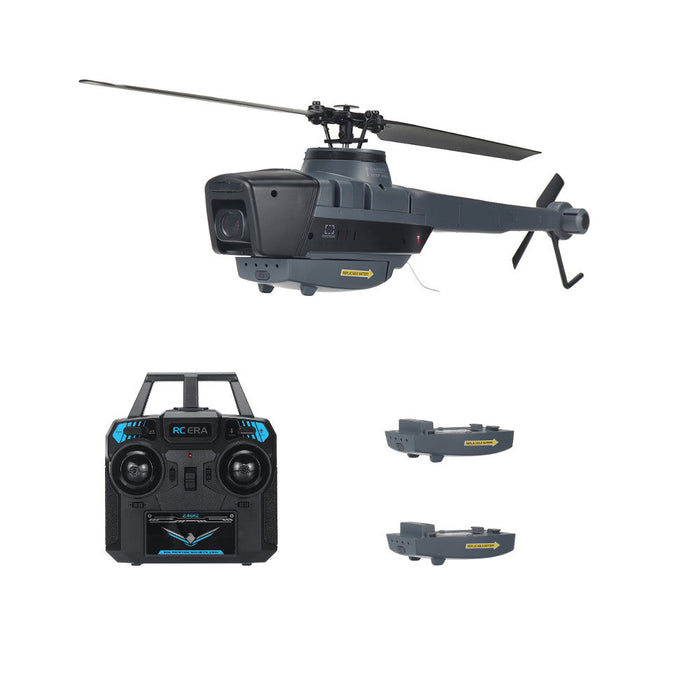 C128 2.4G 4CH 6-Axis RC Helicopter - 1080P Camera, Optical Flow Localization, Altitude Hold, Flybarless - Perfect for Stabilized Aerial Photography and Smooth Flying Experience