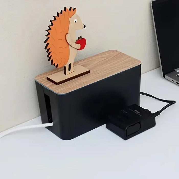 Cable Management Box — Hide Wires & Power Strips | TV Cord Organiser for Home & Office