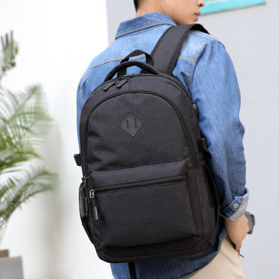 Oxford Cloth Backpack - USB Charging, Anti-theft, Casual Men's Laptop Bag - Perfect for Daily Commute & Travel Security