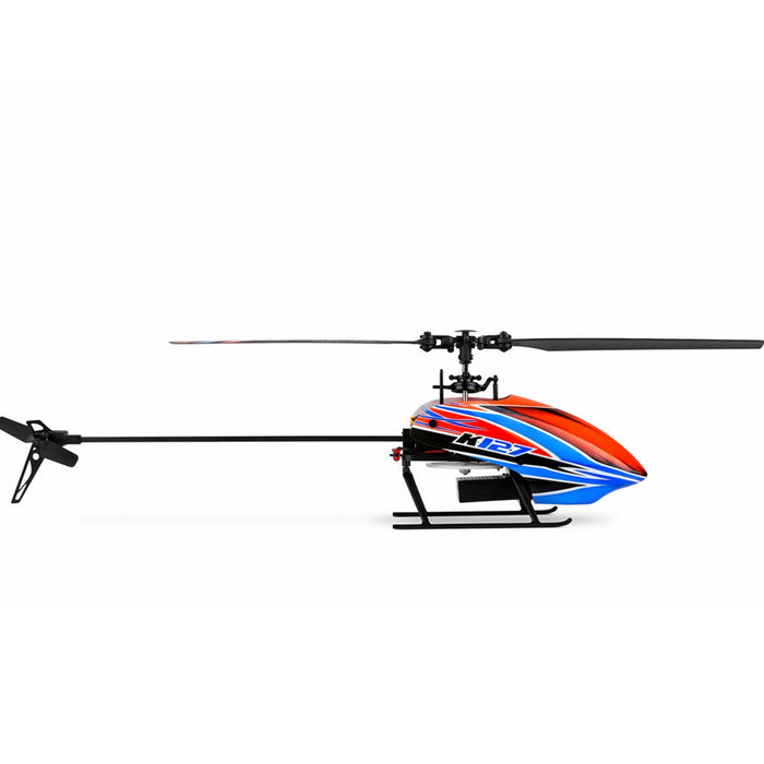 XK K127 - 4CH 6-Axis Gyro Altitude Hold Flybarless RC Helicopter RTF - Perfect for Beginners and Enthusiasts