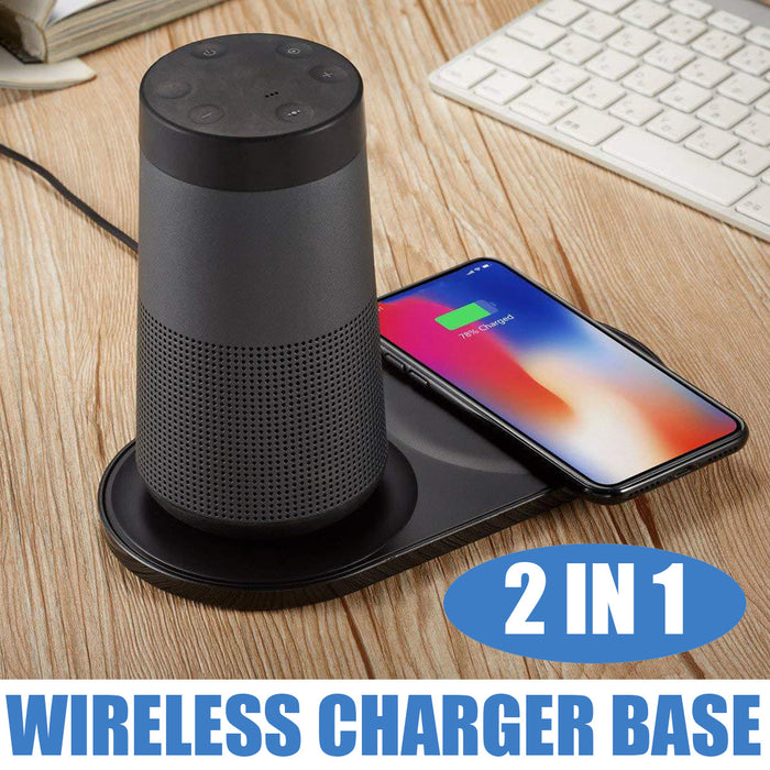 Wireless Charging Speaker Base - 2 in 1 Charger Pad for SoundLink Revolve, Mobile Phone Compatible - Perfect for Seamless Listening and Charging Experience