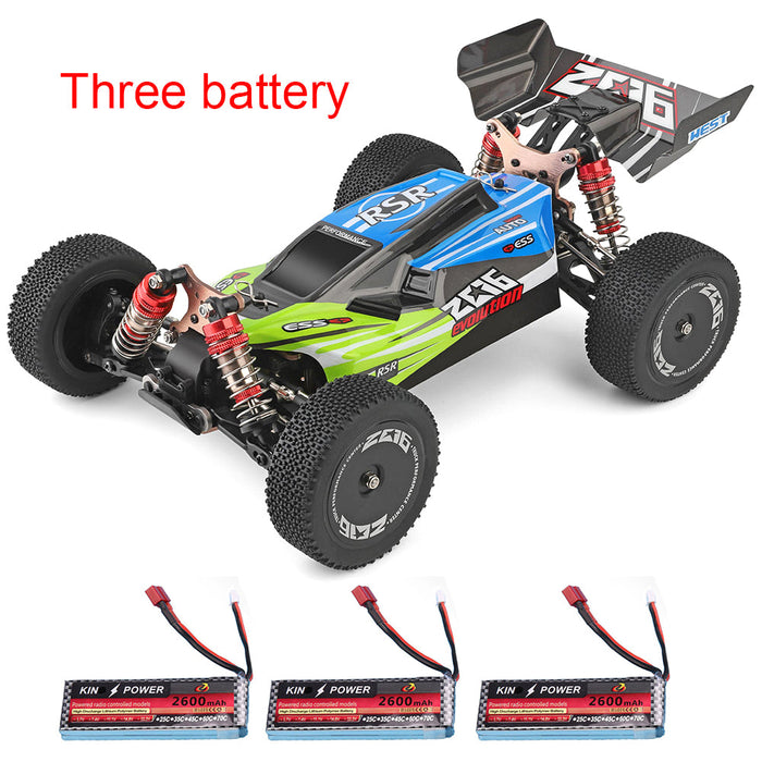 Wltoys 144001 1/14 2.4G 4WD High Speed Racing RC Car Vehicle Models 60km/h Two Battery 7.4V 2600mAh