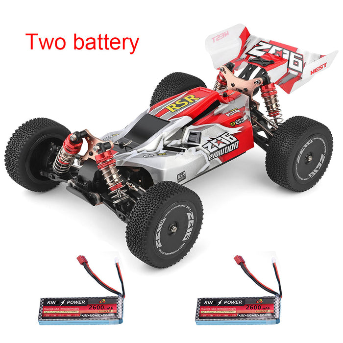 Wltoys 144001 1/14 2.4G 4WD High Speed Racing RC Car Vehicle Models 60km/h Two Battery 7.4V 2600mAh