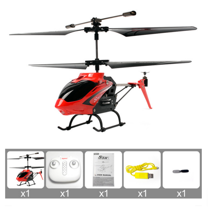 SYMA S5H 2.4Ghz Model - 3CH Hovering RC Helicopter with One Key Take Off/Landing & Gyro - Perfect for Beginners and Alloy Frame Enthusiasts