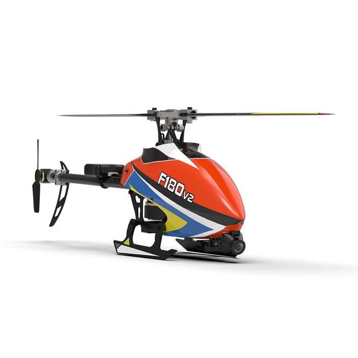 YXZNRC F180 V2 - 6CH 6-Axis Gyro GPS + Optical Flow Localization, 5.8G FPV Camera, Dual Brushless Direct Drive Motor - Flybarless RTF RC Helicopter for Enthusiasts