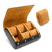 6-Slot PU Leather Watch Travel Case – Roll Organiser for Men & Women