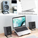 Desktop Speaker Stand (Single) — Carbon Steel Base for Laptop & Desktop Speakers, Shock-Absorbing