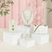 6‑piece Acrylic Buffet Risers — Stackable Hollow‑Bottom Displays for Cupcakes & Desserts