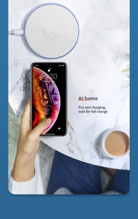 15W Qi Wireless Charging Pad — Fast Charger for iPhone, Samsung & AirPods