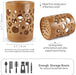 Bamboo Toothbrush Holder Cup – Ventilated Drainage Toothbrush Drainer, Biodegradable 10cm