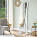 Lockable Freestanding Jewellery Armoire with Adjustable Full-Length Mirror — White