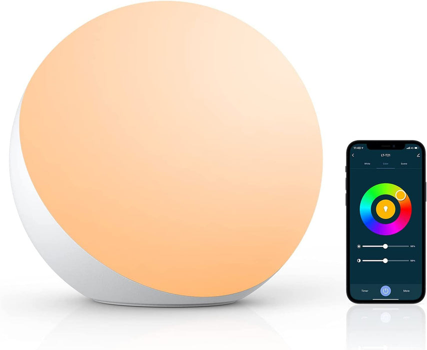 Smart Table Lamp Dimmable Desk Lamp - App/Voice Controlled, LED RGB, Colour Changing, Touch Lamp with UK Plug - Ideal for Modern Smart Homes and Tech Enthusiasts