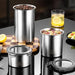 Stainless Steel Airtight Food Storage Jar — 500ml / 900ml / 1400ml, Sealed Canister with Locking Clamp