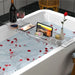 Extendable PET Bathtub Tray & Bathroom Storage Shelf — Adjustable Shower Caddy Organiser