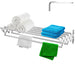 Stainless Steel Wall-Mounted Retractable Clothes Drying Rack — Accordion Design