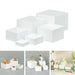 6‑piece Acrylic Buffet Risers — Stackable Hollow‑Bottom Displays for Cupcakes & Desserts