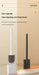 Mini Silicone Toilet Brush with Anti‑Drip Base — Flexible Soft Bristles, Quick‑Dry Holder