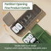 7-Compartment Cable Storage Box – Plastic Cord Organiser for Home & Travel