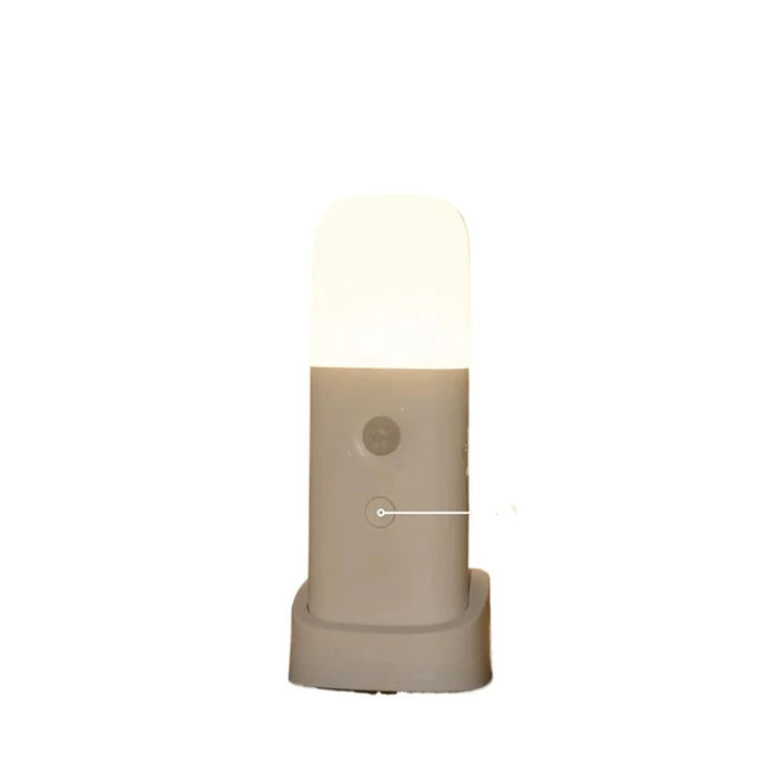 LED Motion Sensor Night Light USB Rechargeable - Dimmable, Portable, Activated Night Lamp for Kids Room, Bedroom, Hallway - Ideal Lighting Solution for Children's Safety and Comfort