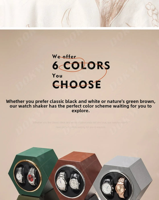 Type-C Mini Single Motor Watch Winder with Adjustable Rotation Modes