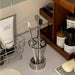 Stainless Steel 6-Slot Wall-Mounted Toothbrush & Makeup Brush Holder