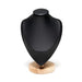 Wooden Jewellery Bust – Necklace Display Stand, Black or Beige (S/M/L)