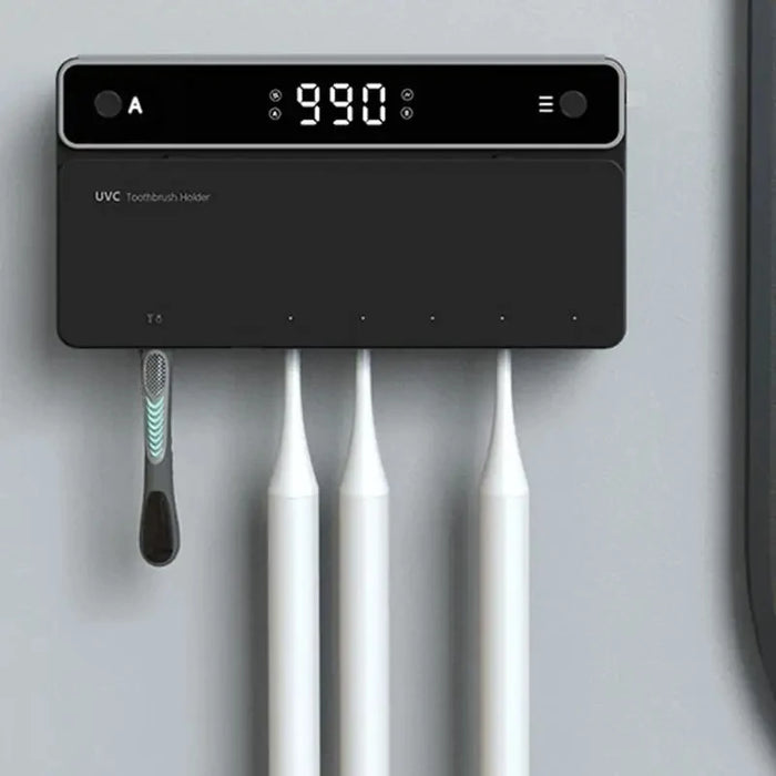UV Toothbrush & Razor Holder — Rechargeable Steriliser with LED Display