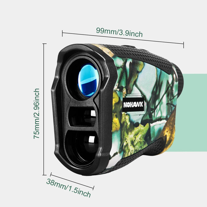 Hunt Rangefinder Camo — 6× Magnification, 5–600m or 5–1000m, USB‑C Rechargeable