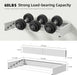 80cm Wall-Mounted Foldable Laundry Rack — 5-Rod White Stainless Steel