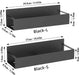 Magnetic Fridge Shelf Spice Rack – Black, Space‑Saving Kitchen Organiser