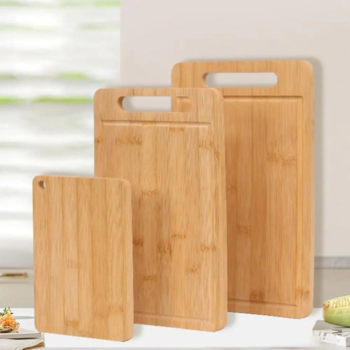 Thick Solid Wood Double‑Sided Rectangular Cutting Board – S, M & L