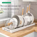 Expandable Pot and Pan Organiser — Space-saving Cabinet Holder for Lids and Dishes