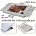 1500-Piece Jigsaw Puzzle Table with 6 Drawers — Felt Board, Tilting 2‑in‑1 Stand & Cover, Lightweight Portable