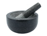 Premium Solid Granite Mortar & Pestle 16cm — Non‑Slip Stone Grinder