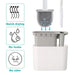 Silicone Soft‑Bristle Wall‑Mounted Toilet Brush with ABS Handle
