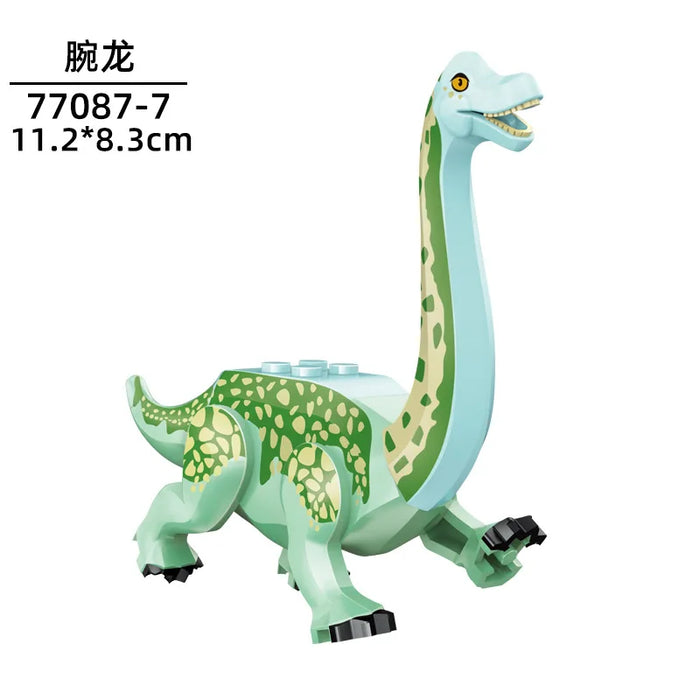 Tyrannosaurus Rex Building Block Figure — Jurassic Dinosaur Brick Toy (LEGO-compatible, 1pc)