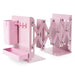 Retractable Metal Desktop Bookstand with Basket, Hooks & Removable Pen Holder