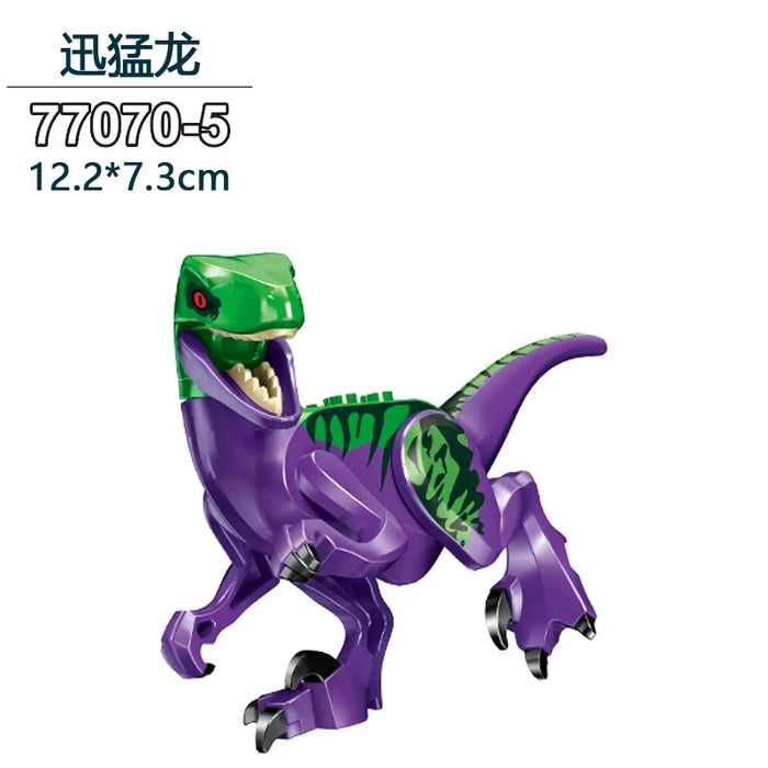 Tyrannosaurus Rex Building Block Figure — Jurassic Dinosaur Brick Toy (LEGO-compatible, 1pc)