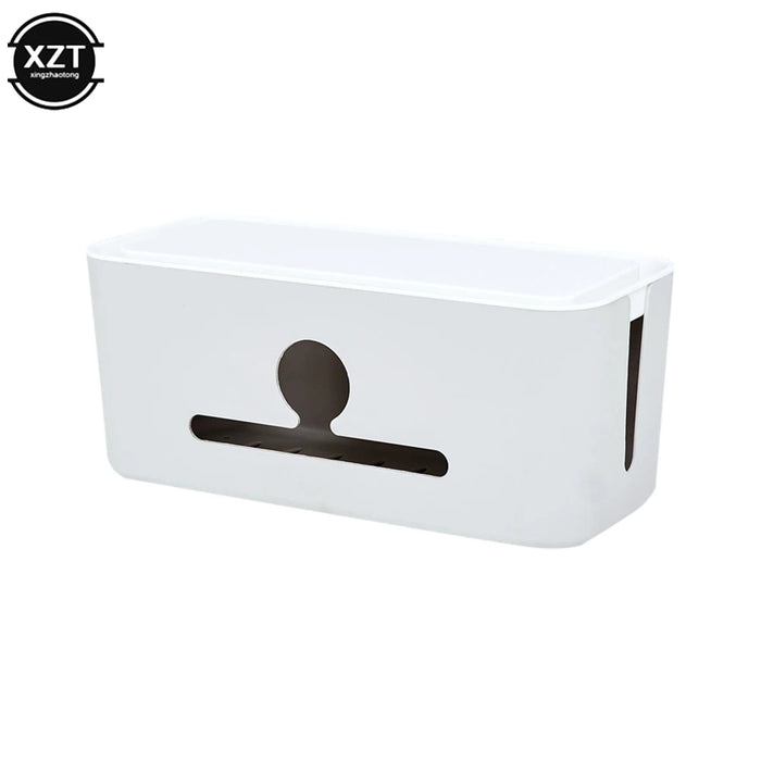 USB Cable & Power Strip Storage Box — Cable Organiser, 31 x 14 x 13 cm
