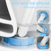 Disposable Toilet Brush Kit — Long Handle, Wall-mounted Holder, Replaceable Heads (24 / 72 pcs)