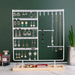 Multifunctional Metal Jewellery Display Rack with Detachable Wooden Base