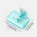 Self‑Adhesive Wall‑Mounted Soap Holder with Drain — Transparent & Colour Options