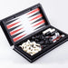 Foldable Magnetic 3-in-1 Board — Chess, Checkers & Backgammon, 25cm